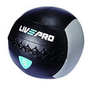 Wall ball usnjena neodbojna žoga Livepro 3-12kg