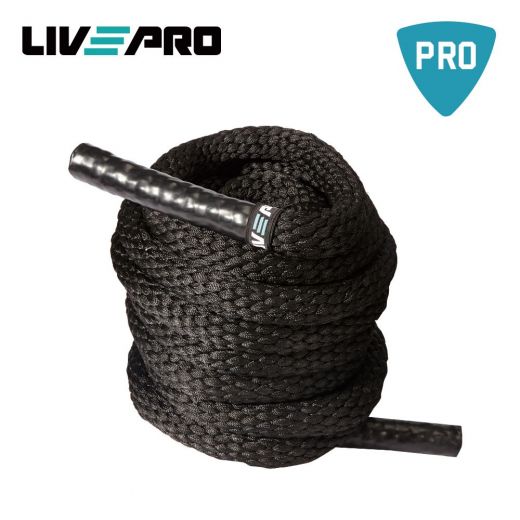 Vadbena vrv premium- battle rope Livepro 9m/38mm